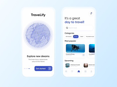 TraveLify - Travel app design app app design holidays mobile app mobile app design travel travel app ui ui design uiux uiux design