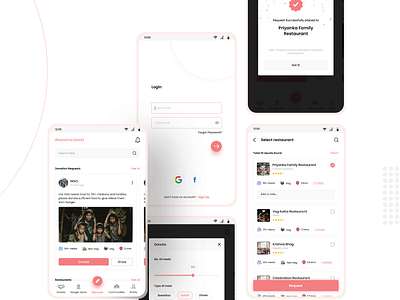 Food Donation App adobe appdesign business case study delivery design donation experience figma interaction interaction design non profitable poverty ui uidesign uiux ux uxdesign