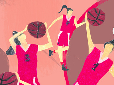 Basketball basketball pink sport team uniform woman