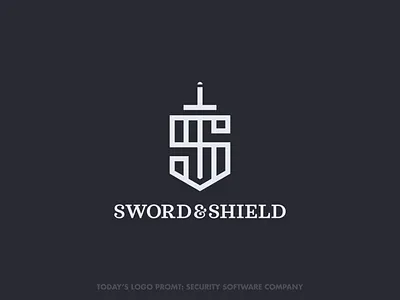 Sword & Shield security (day 12 of 99) design illustrator logo thirtylogos thirtylogoschallenge vector