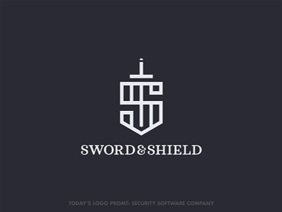 Sword & Shield security (day 12 of 99) design illustrator logo thirtylogos thirtylogoschallenge vector