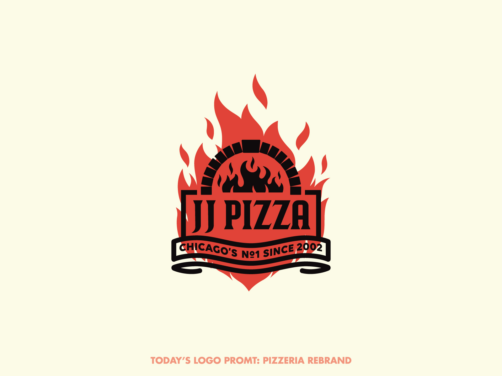 JJ Pizza rebrand (day 13 of 99) by Mille Joules on Dribbble