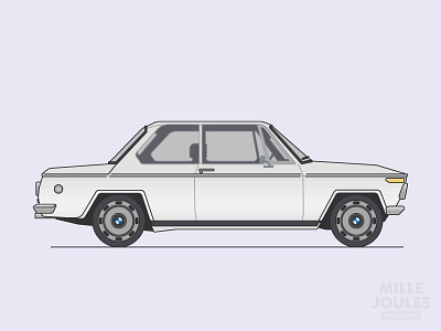 BMW 1600 adobe btw iammillejoules illustration illustrator oldtimer