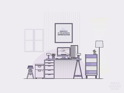 Workspace 11 adobe desk iammillejoules illustrator linework madeinbelgium vector workspace