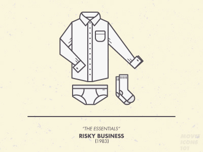 Movie Icons 101 - No. 6 Risky Business 101 icons movie rickybusiness