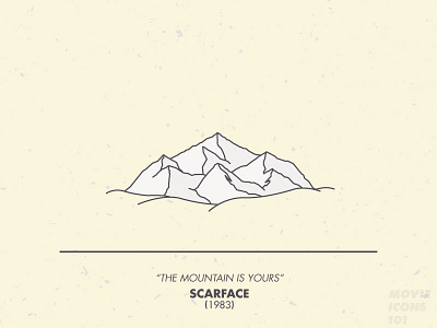 Movie Icons 101 - No. 10 Scarface 101 coke icons mountain movie scarface