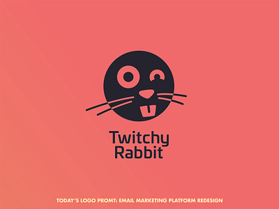 Twitchy Rabbit email marketing platform (day 3 of 99) design illustrator logo thirtylogos thirtylogoschallenge vector