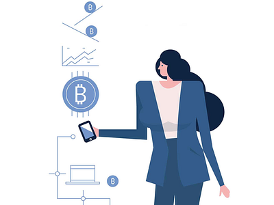 Bitcoin design flat graphic illustration vector