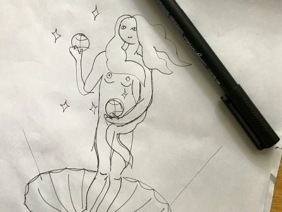 The birth of Venus concept sketch!!