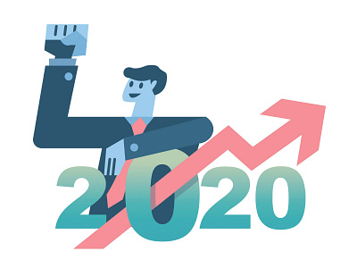 2020 business character design flat graphic growth illustraion illustration landing page people vector website