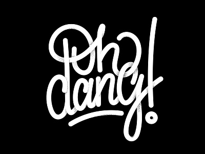 Oh dang! brand branding custom type design freehand graphic graphic design hand lettering handlettering lettering logo type typography