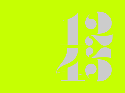 Designing (more) numbers custom type design graphic graphic design lettering logo minimal type typography vector