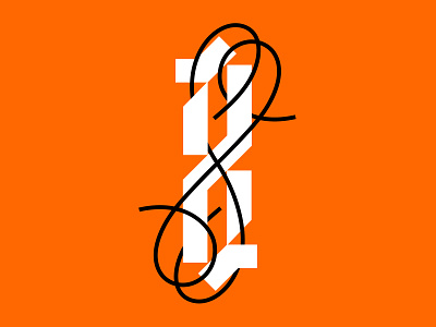 Number 8 36 days of type custom type design graphic design lettering minimal type typography