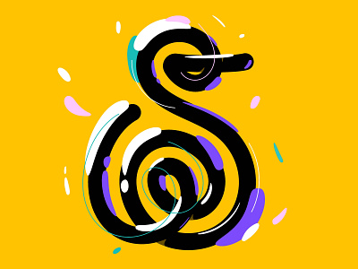 Letter S - 36 Days of Type 36 days of type 36daysoftype custom type design graphic graphic design illustration lettering logo minimal type typography vector