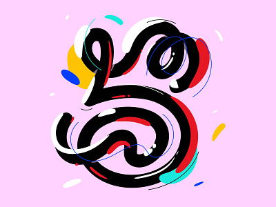 Number 5 - 36 Days of Type 36 days of type 36daysoftype design graphic graphic design hand lettering illustration lettering logo type typography