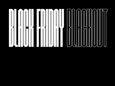 Black Friday Blackout design geometric graphic design lettering minimal type typography vector