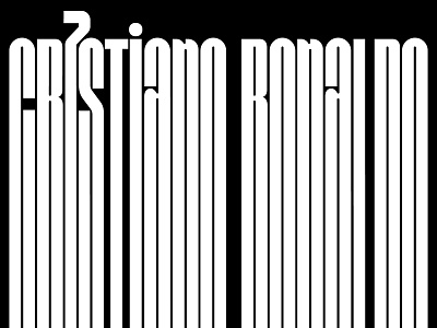 CR7STIANO RONALDO brand cr7 cristiano ronaldo custom font custom type customtype design graphic graphic design lettering minimal type typography