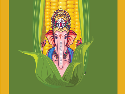 GANESH CHATURTHI . adobe . design bestvector cartoon character design designer graphic illustration illustrator logo sketch vector vectordrawing vectors