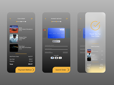 Daily UI 002 - Credit Card Checkout adobexd app credit card checkout dailyui design ui