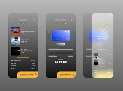 Daily UI 002 - Credit Card Checkout adobexd app credit card checkout dailyui design ui