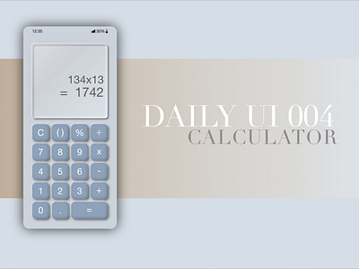 Daily UI 004 - Calculator adobexd buttons calculator dailyui design ui uiux