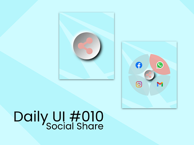 Daily UI 010 - Social Share adobexd button daily challenge dailyui dailyui010 design illustration share social ui ux uxui