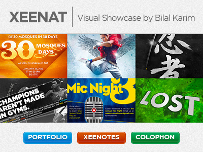 XEENAT design graphic interface web
