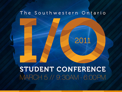 I/O Student Conference art blue design digital orange poster psychology