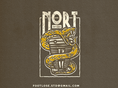 nort service garage american branding design designforsale designilustration icon illustration logo merchandise vintage