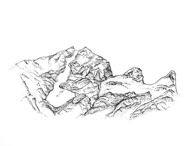 Atlas Mountains art illustrator