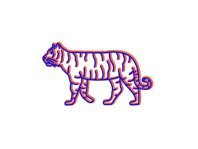 3D Tiger logo artwork design drawing illustraion illustrator logo