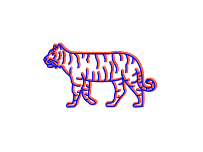 3D Tiger logo