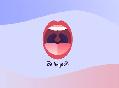 Be lingual! Language learning app logo branding language learning languages learn learning app logo logo design mobile app mobile app design mobile design ui