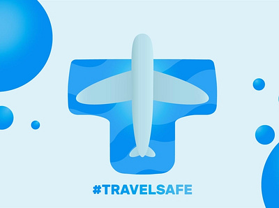 TRAVELSAFE LOGO branding coronavirus design health health app healthcare logo logodesign safe safety travel app traveling