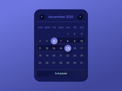 Neomorphic date picker