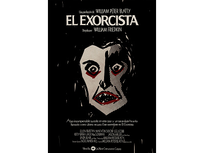The exorcist design exorcist film film poster illustration pazuzu pertierra poster poster art poster design redesign the exorcist