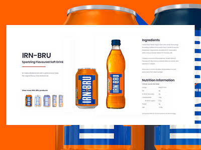 AG Barr Redesign | Product Detail Widget - IRN BRU