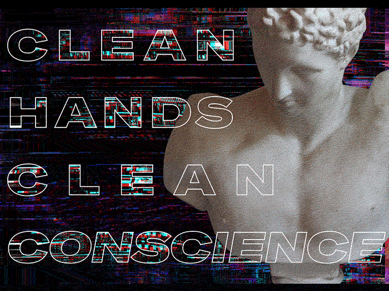 Clean Hands abstract brutalism brutalist corrupt corrupted covid error experimental gif glitch health photoshop sketch typography ui ux