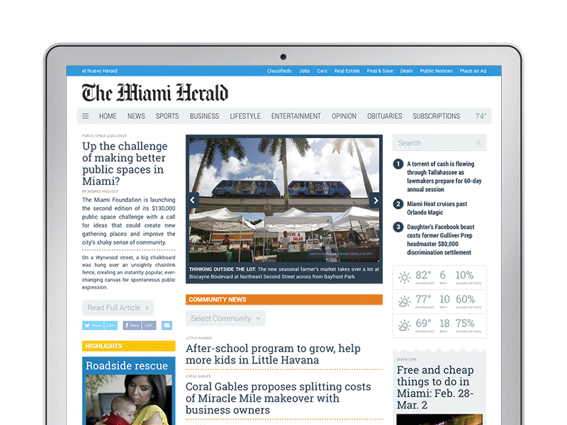 Miami Herald Refresh gif herald miami refresh sketch