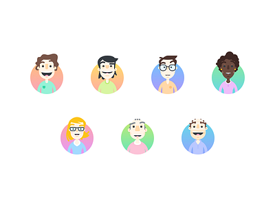 Programmer Personas characters illustration personas sketch vector