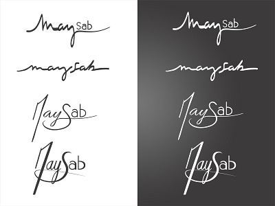 Maysablogos fashion handwritten logo women