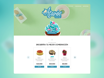 Cake Factory Web branding cakes dessert desserts minimal sweet ui uxui website