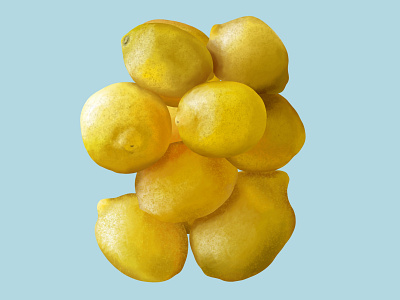 Lemons illustration digital art digitalart food illustration illustration art ipad pro procreate