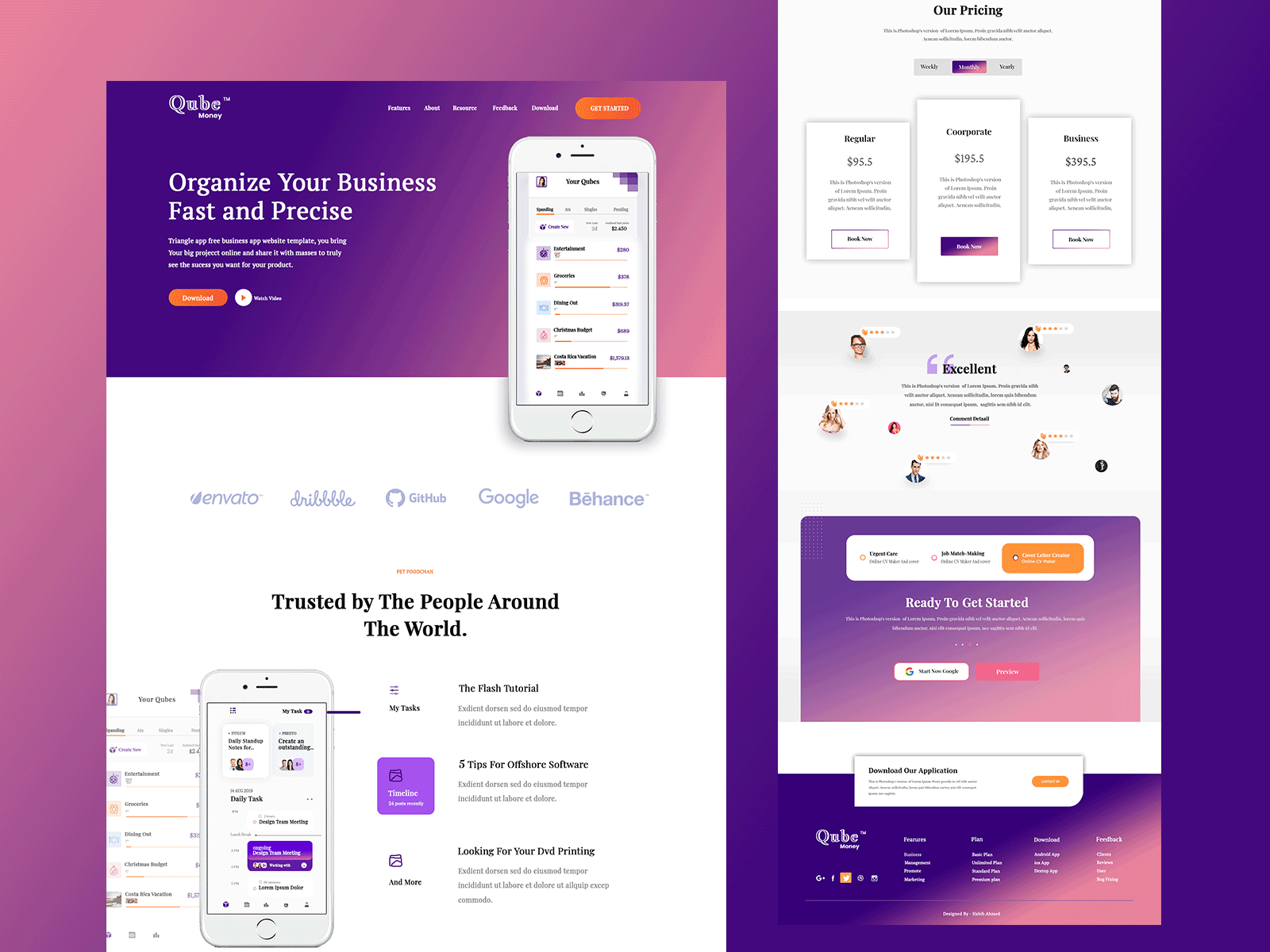 App Landing Page Design