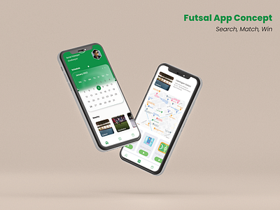 Futsal App Concept adobe photoshop adobe xd affinity designer branding design figma illustration ui ui design ux vector