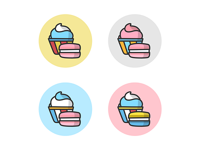 Cupcake Logo Concepts branding cupcake design logo