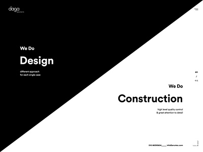 Daga Architects frontend development javascript sass svg animation user journey uxdesign webdesign wordpress development