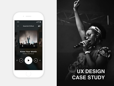 UX Design case study - Anghami App anghami app design design high fidelity interaction design mobile sketch ui design user experience design ux design