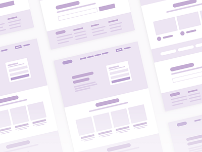 HoStar Landing page lo-fi wireframes