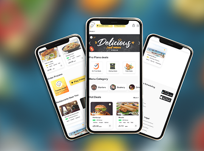 yummy deals - food ordering mobile app app cap chef clean cook design dishes food food ordering interface mobile mockup new order online food ordering request dish super ui yummy yummy deals